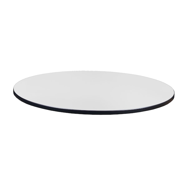 48 In. Round Laminate Double Sided Table Top- Ash Grey Or White